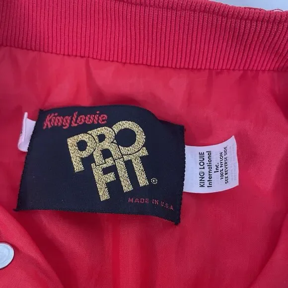 Vintage Firestone Full Zip Windbreaker Jacket, Large, Red, King Louie Pro Fit - Picture 3 of 9
